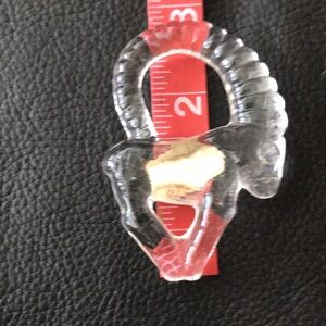 Kosta Boda  Aries ( ram) vintage crystal ornament